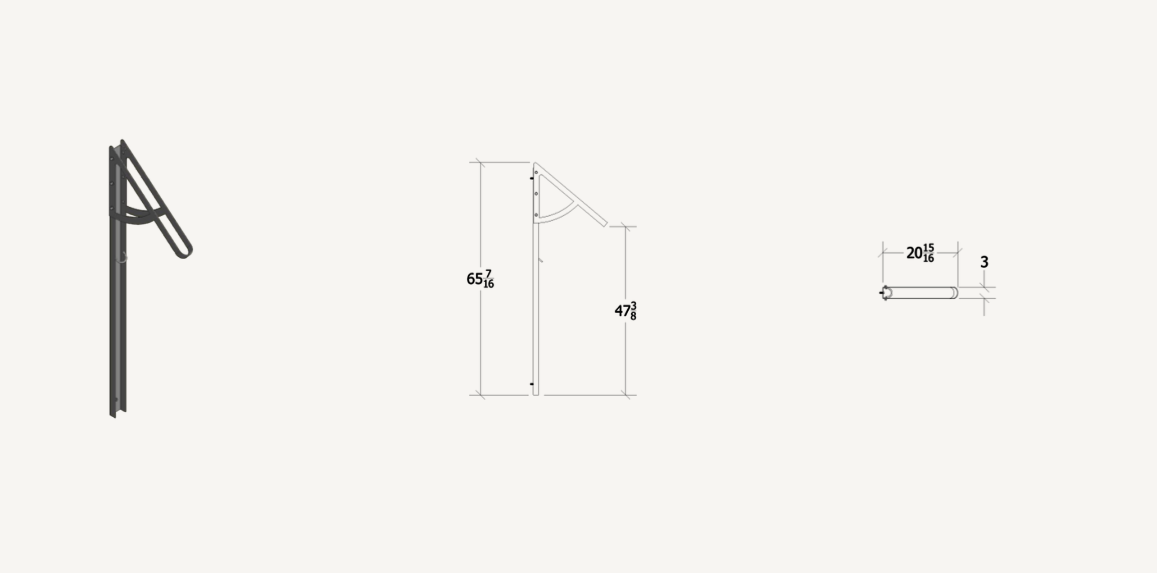 Radial Wall Rack – PutUp Bike Racks