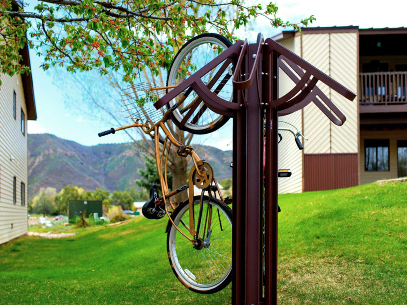 Curb Pin Rack Radial Curb Rack – PutUp Bike Racks